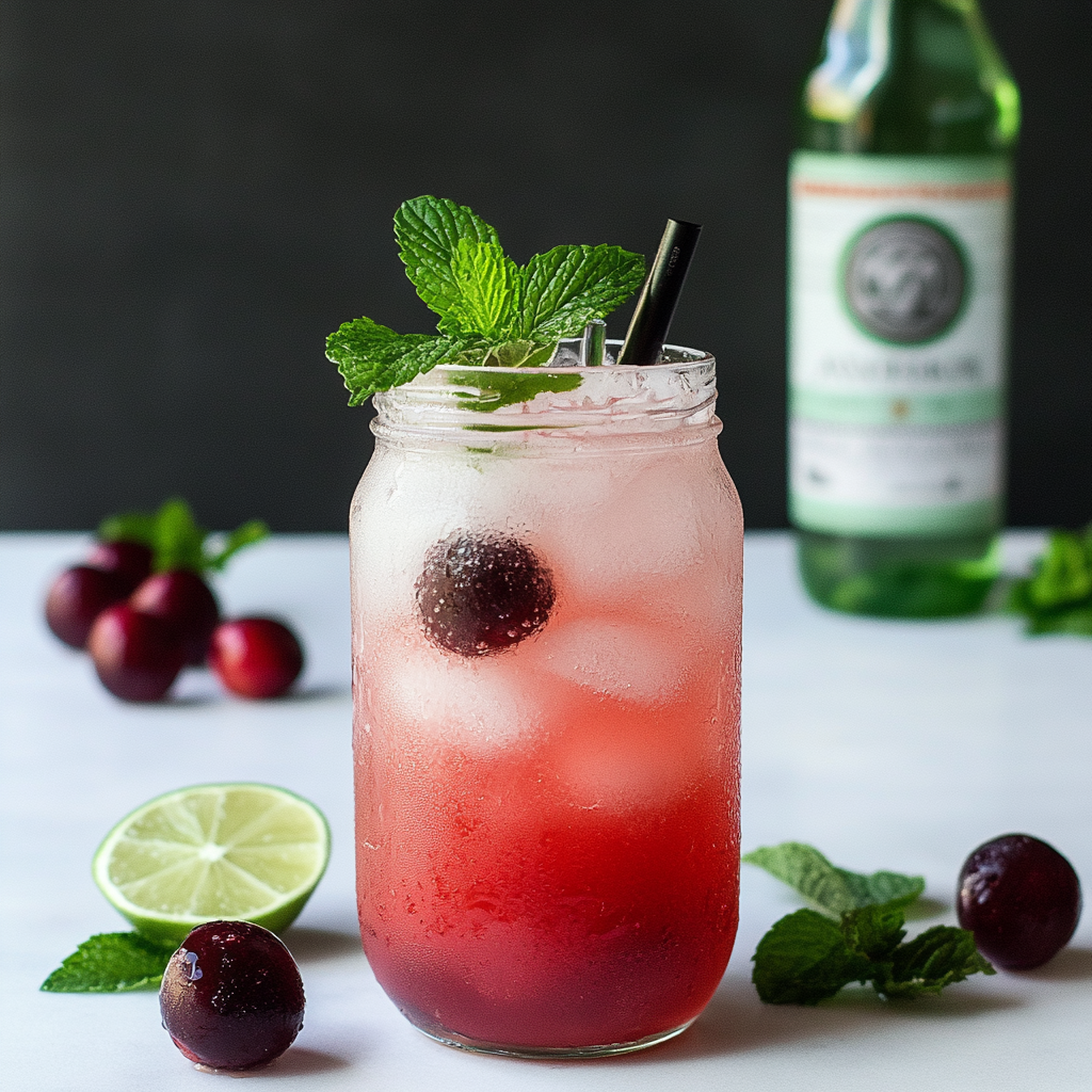 Recipe preparation for Cherry mojito recipe
