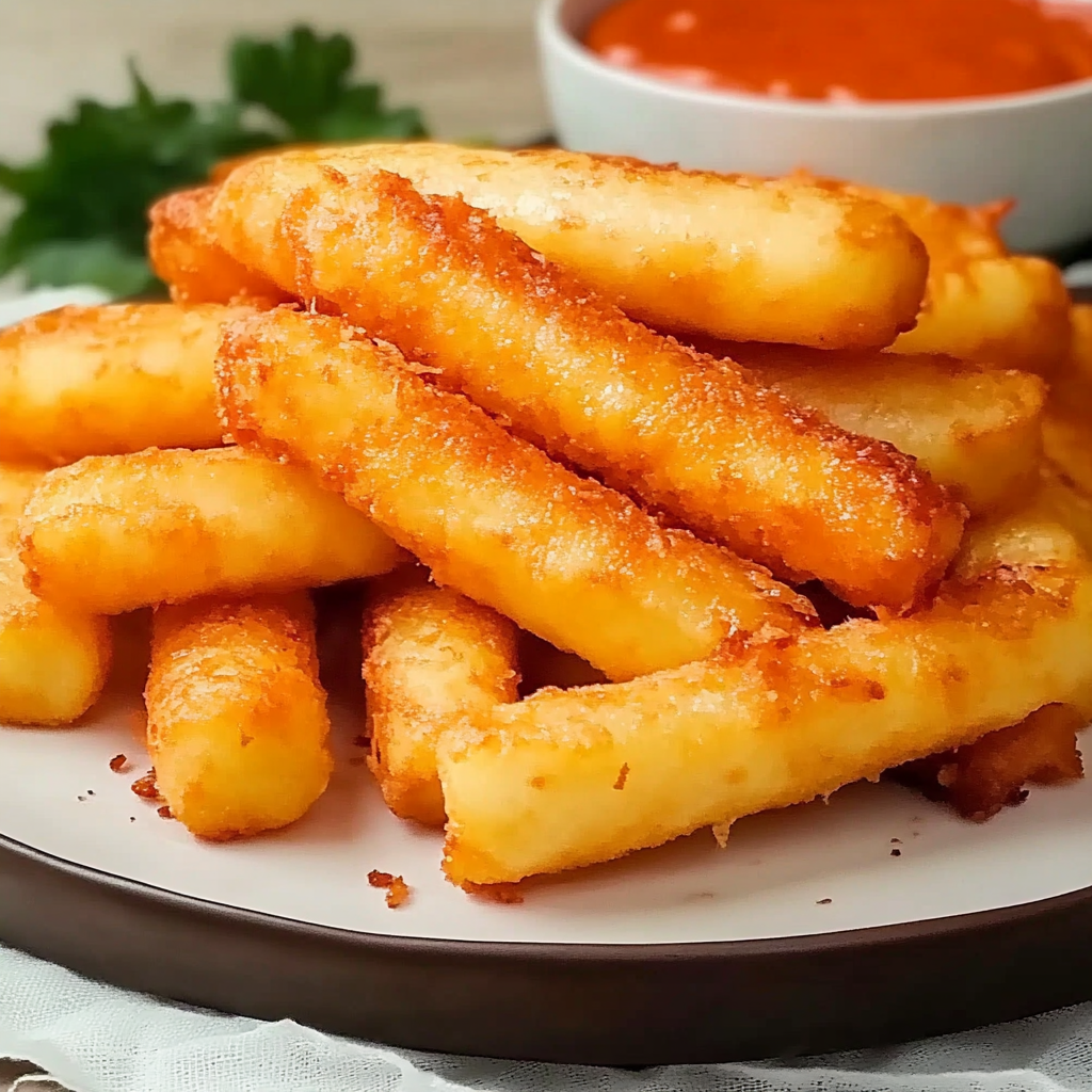Recipe preparation for Potato Cheese Sticks