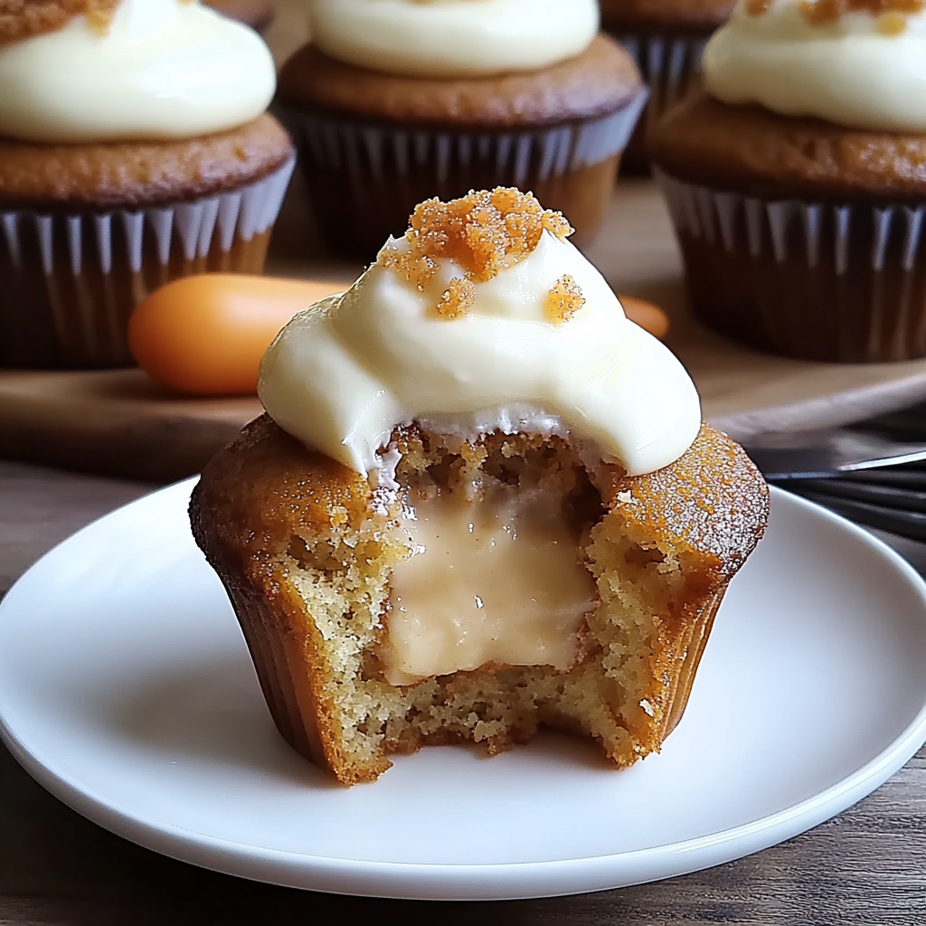 Recipe preparation for Carrot Cheesecake Cupcakes