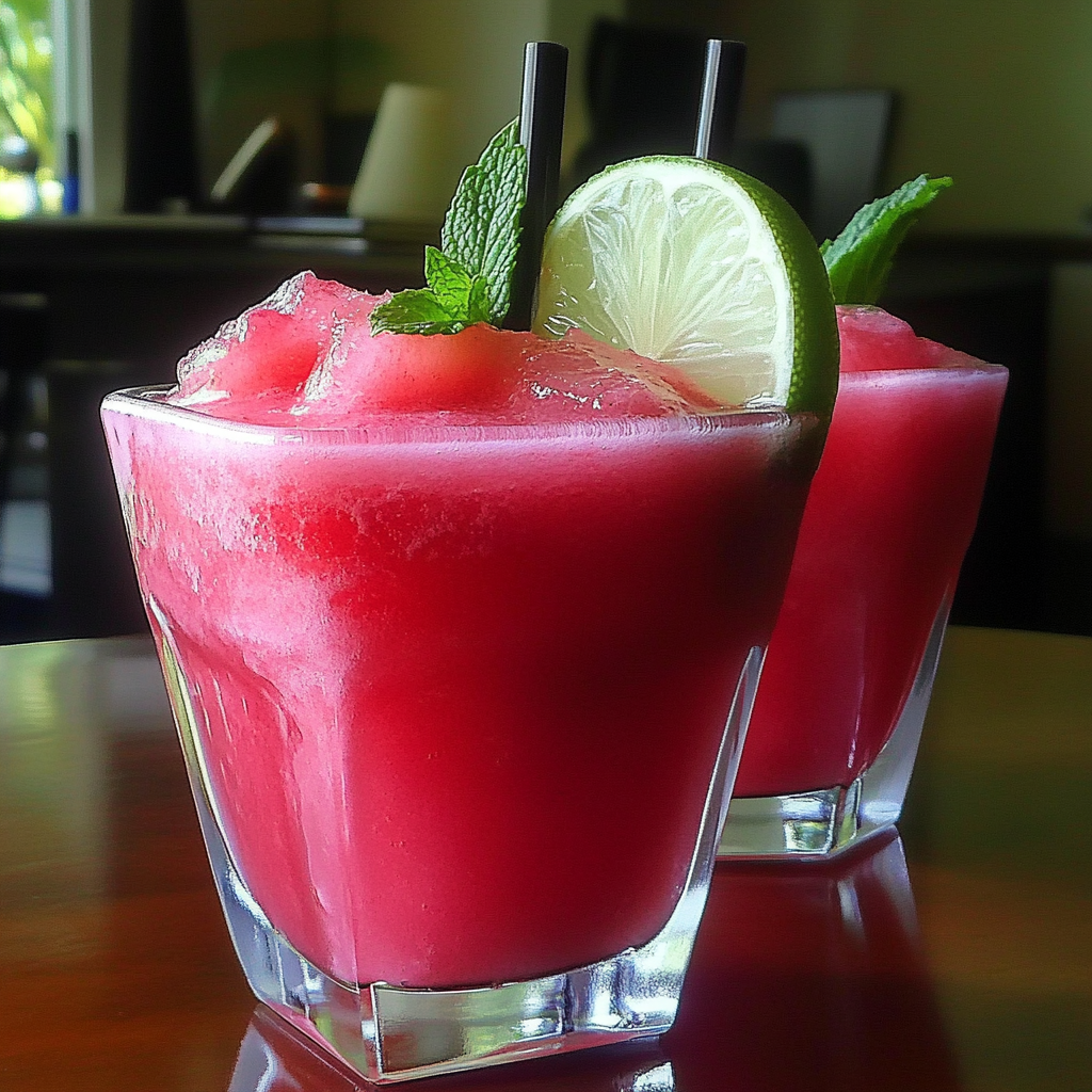Recipe preparation for Watermelon agua fresca