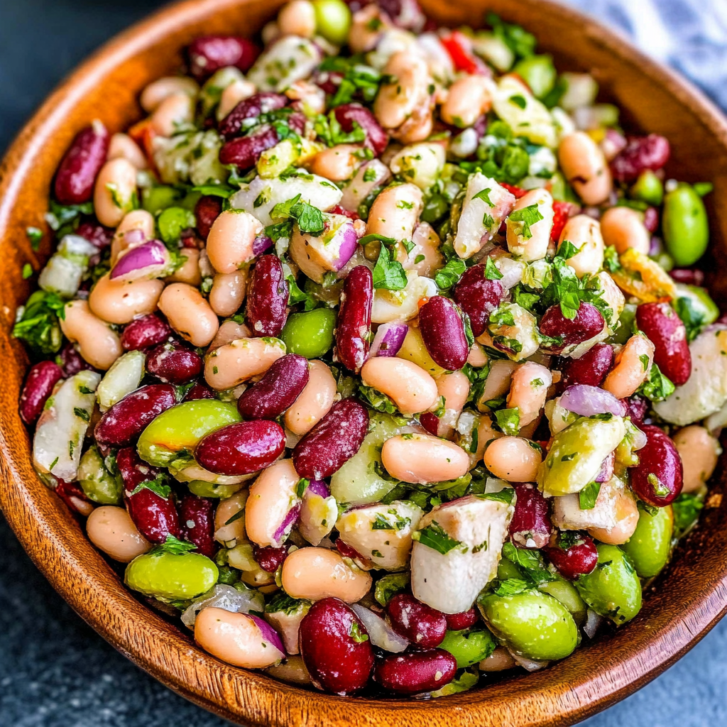 Recipe preparation for 3 Bean Salad