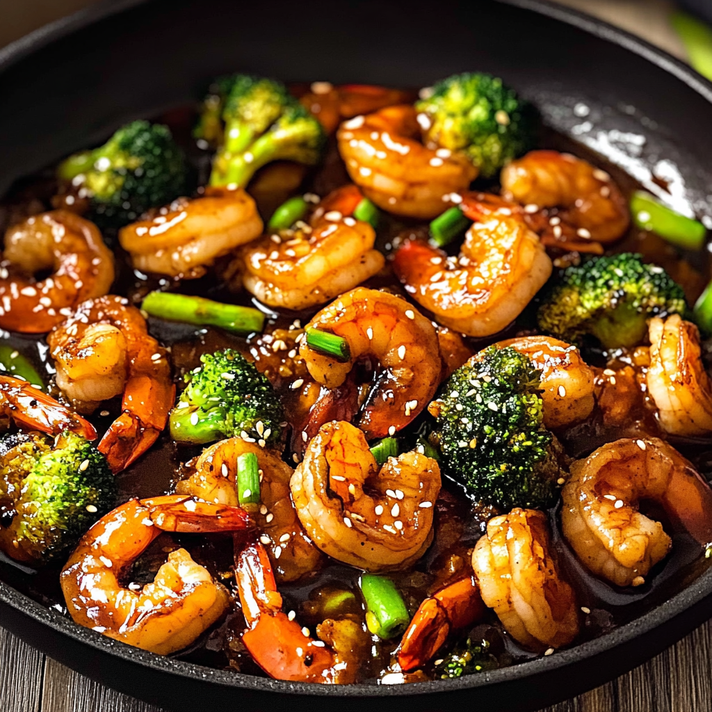 Recipe preparation for Teriyaki Shrimp Stir Fry
