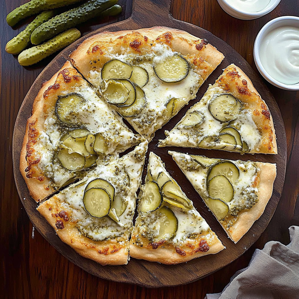 Recipe preparation for Pickle Pizza