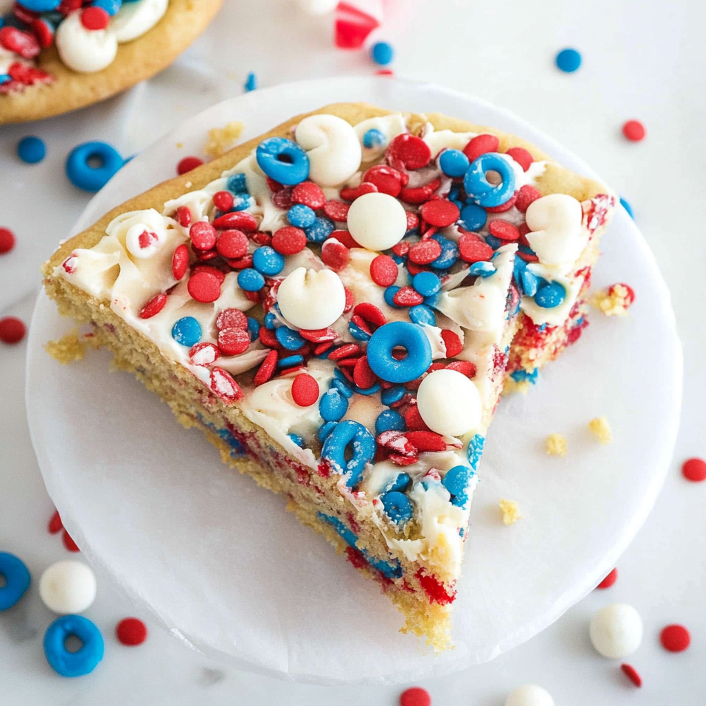 Recipe preparation for Fireworks Sugar Cookie Cake