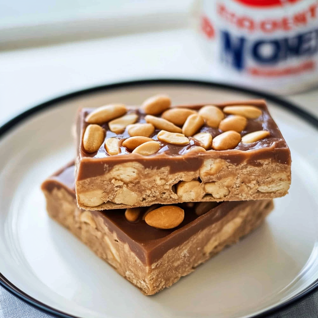 Recipe preparation for Homemade Payday Candy Bar