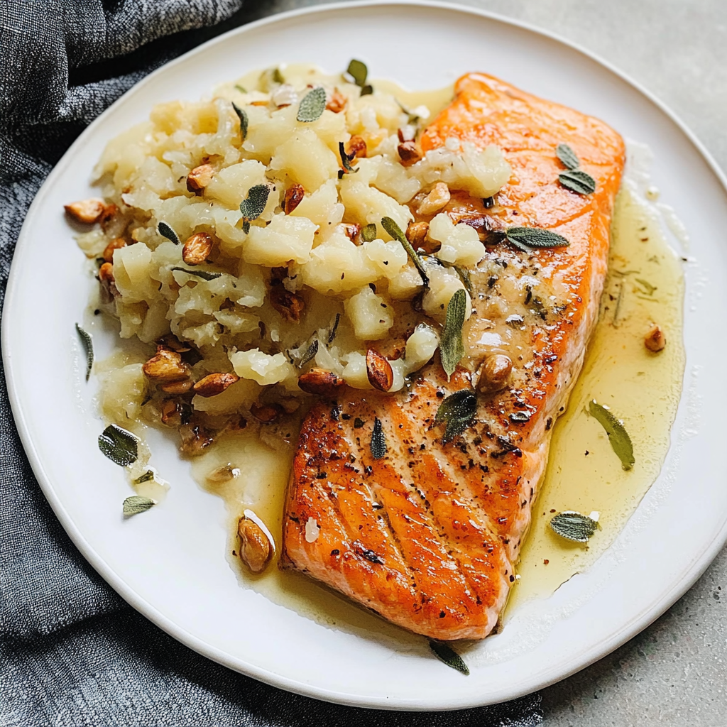 Recipe preparation for Salmon Meuniere