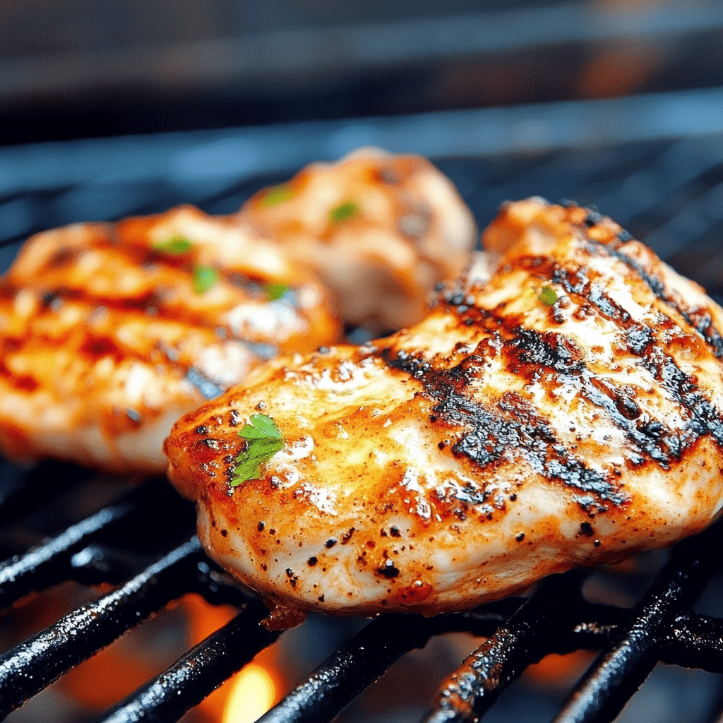 Recipe preparation for BBQ Ranch Grilled Chicken Recipe