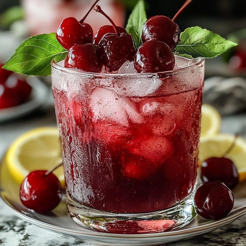 Recipe preparation for Cherry Iced Tea