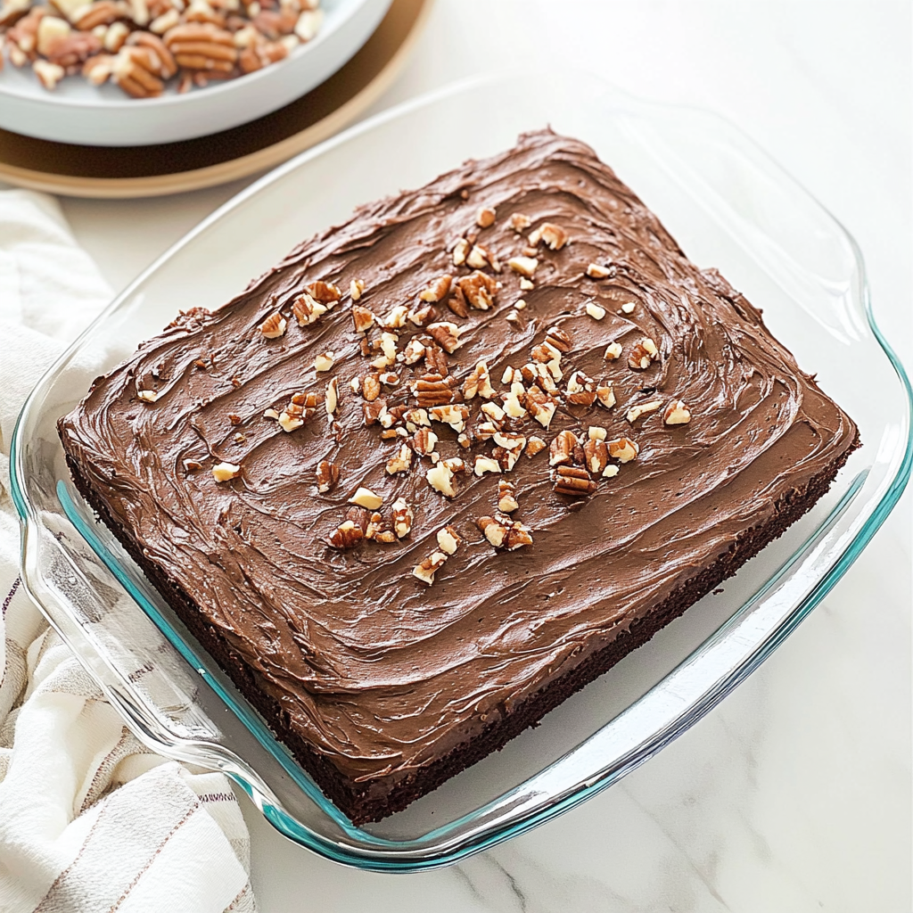 Recipe preparation for Texas Sheet Cake