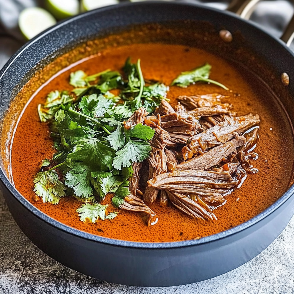 Recipe preparation for Coconut Red Curry Drip Beef