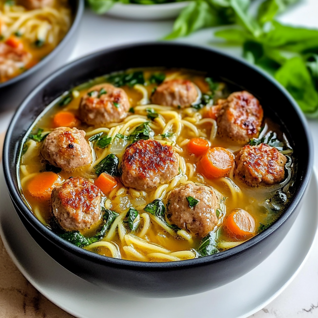 Recipe preparation for Easy Italian Wedding Soup