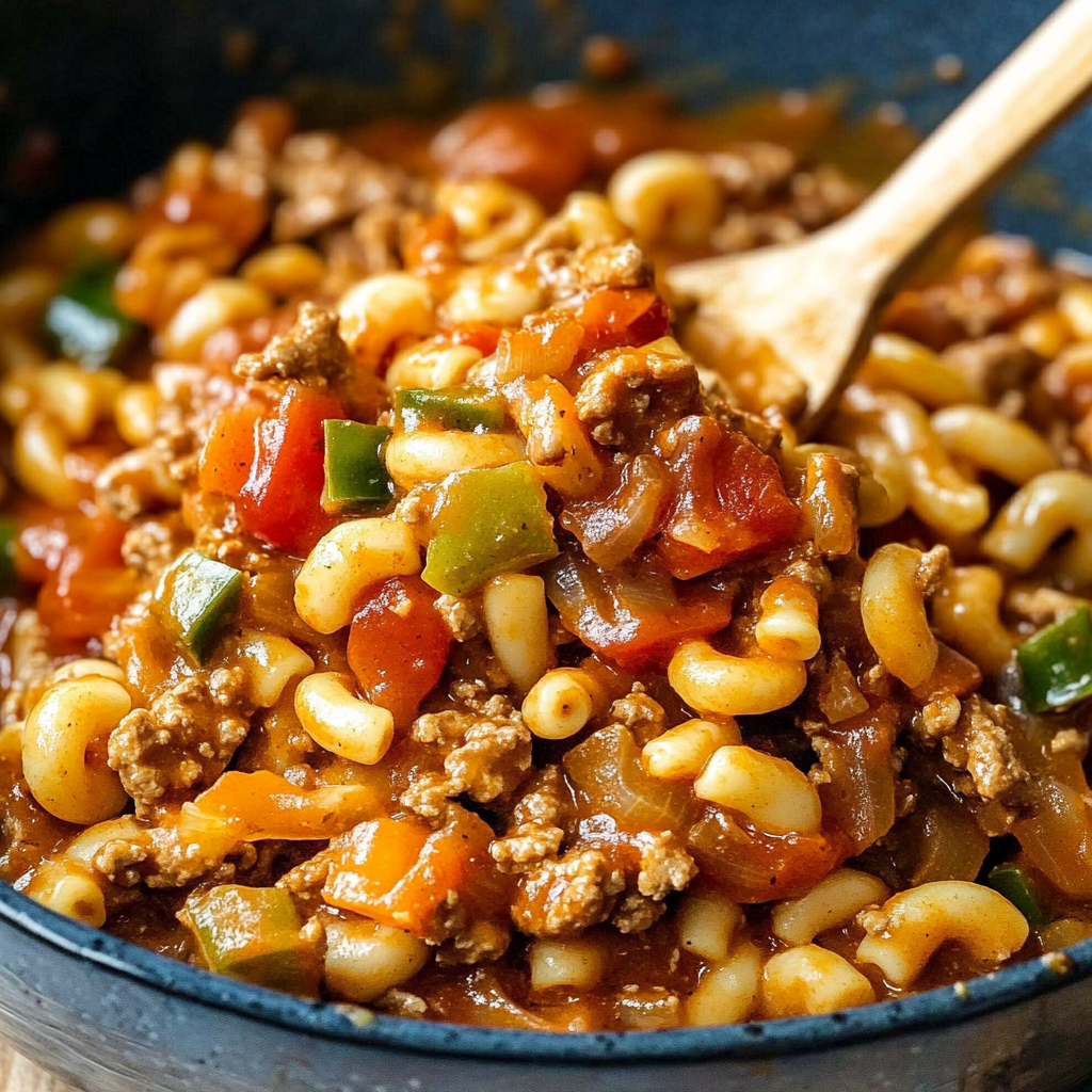 Recipe preparation for American Chop Suey