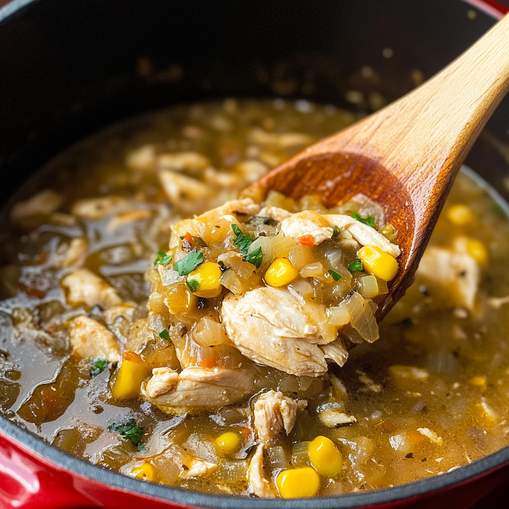 Recipe preparation for Green Chile Chicken Stew