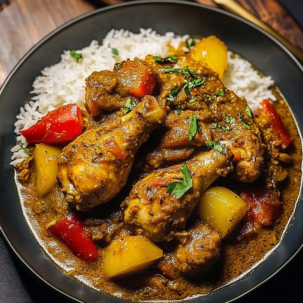 Recipe preparation for Jamaican Curry Chicken