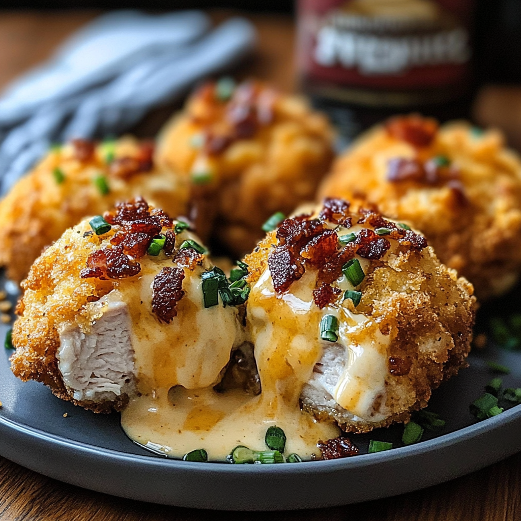 Recipe preparation for Monster Chicken Bacon Ranch Bombs