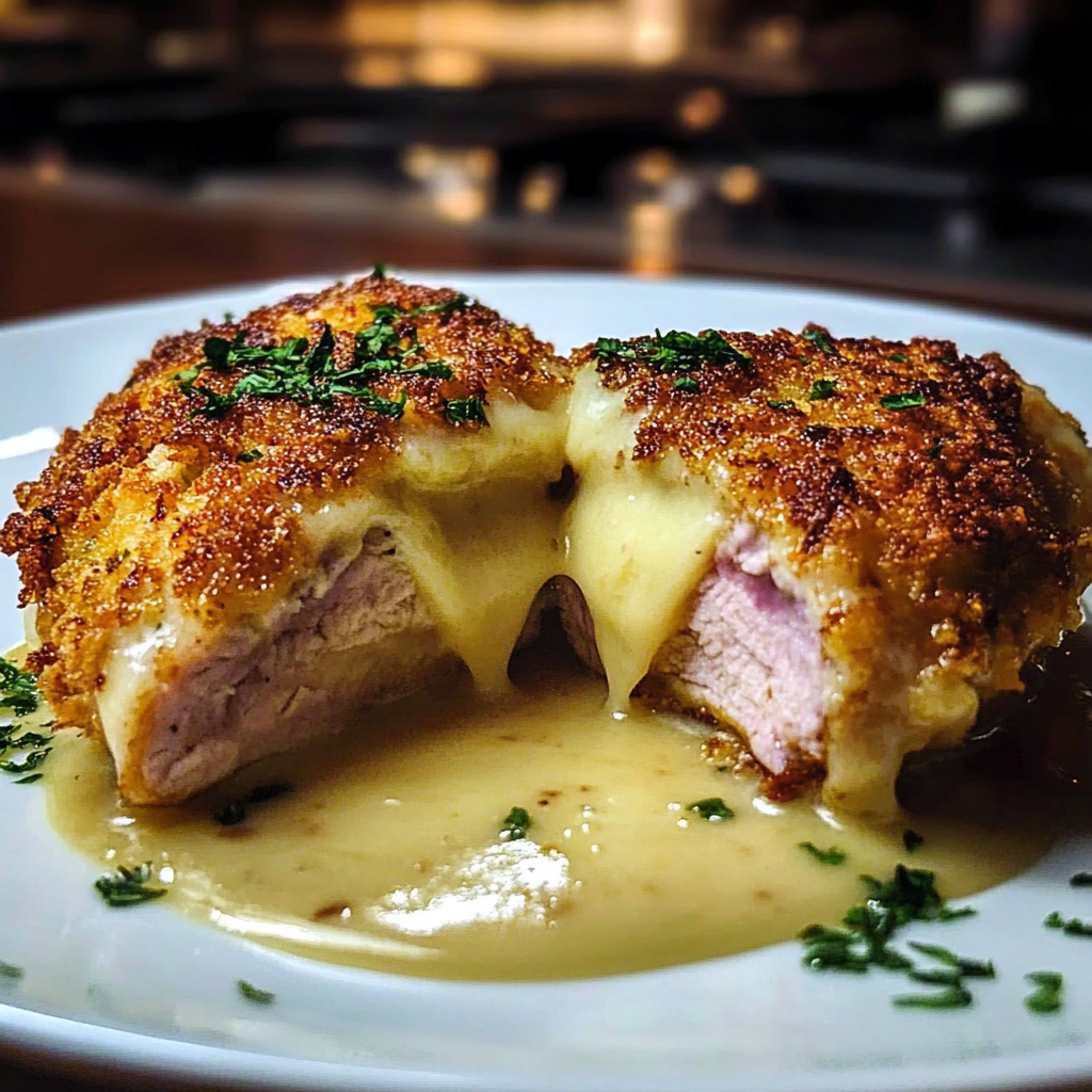 Recipe preparation for Chicken Cordon Bleu