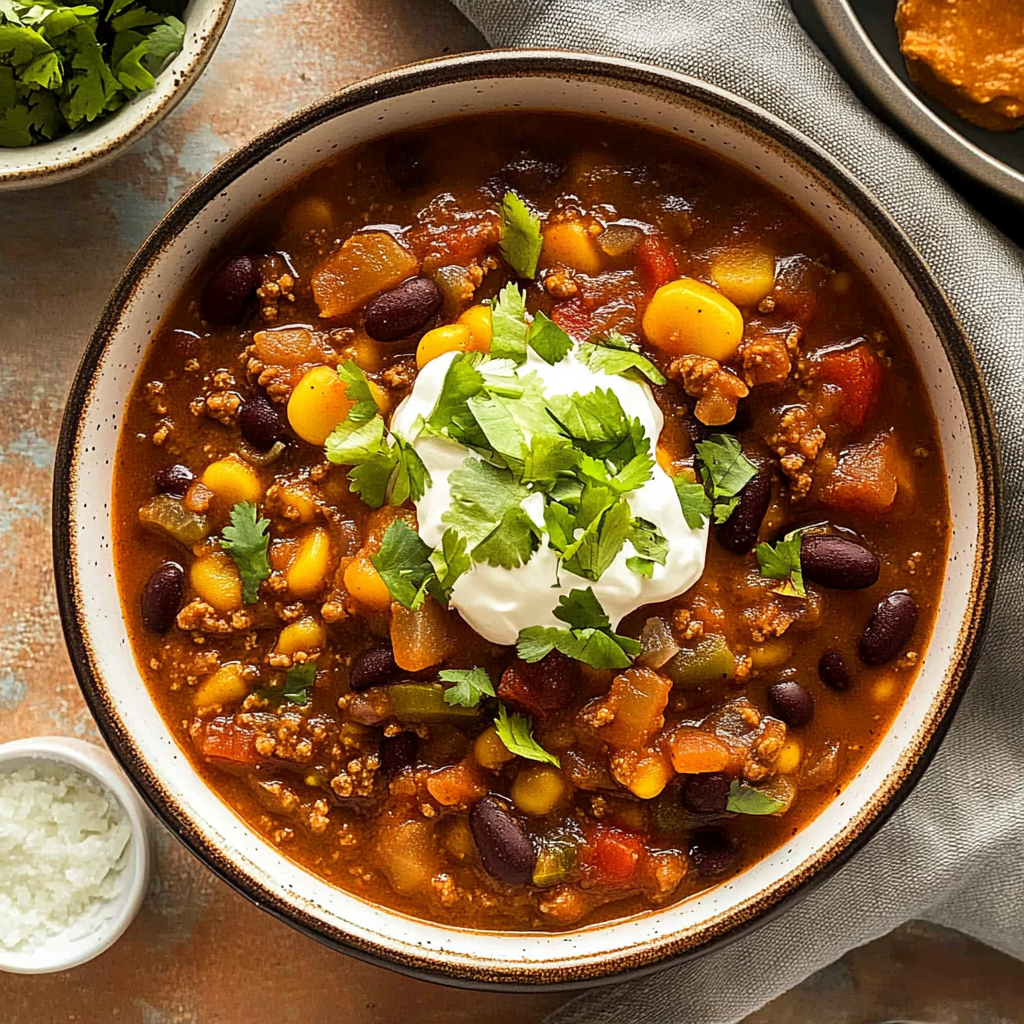 Recipe preparation for Hearty Pumpkin Chili Recipe