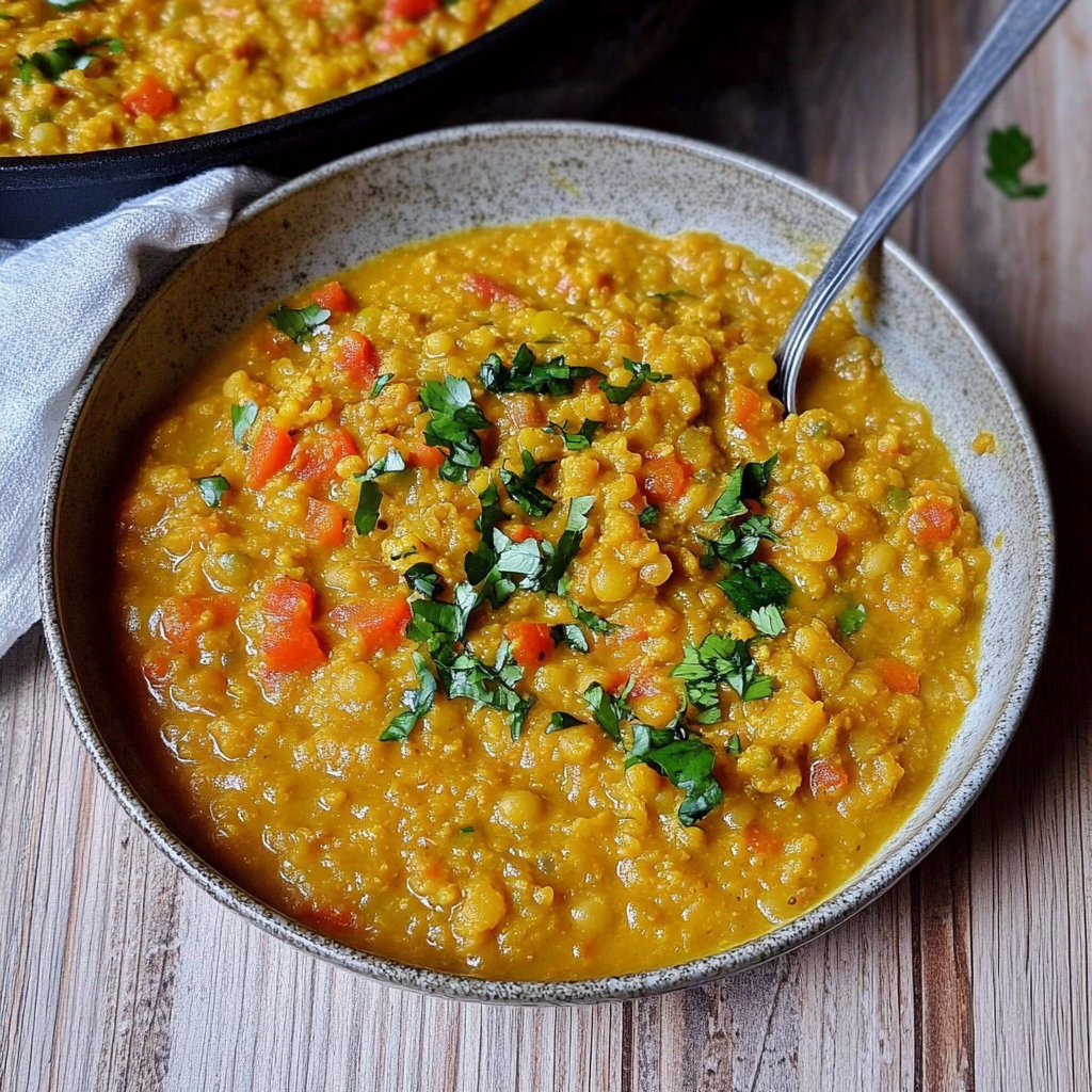Recipe preparation for Red Lentil Dahl