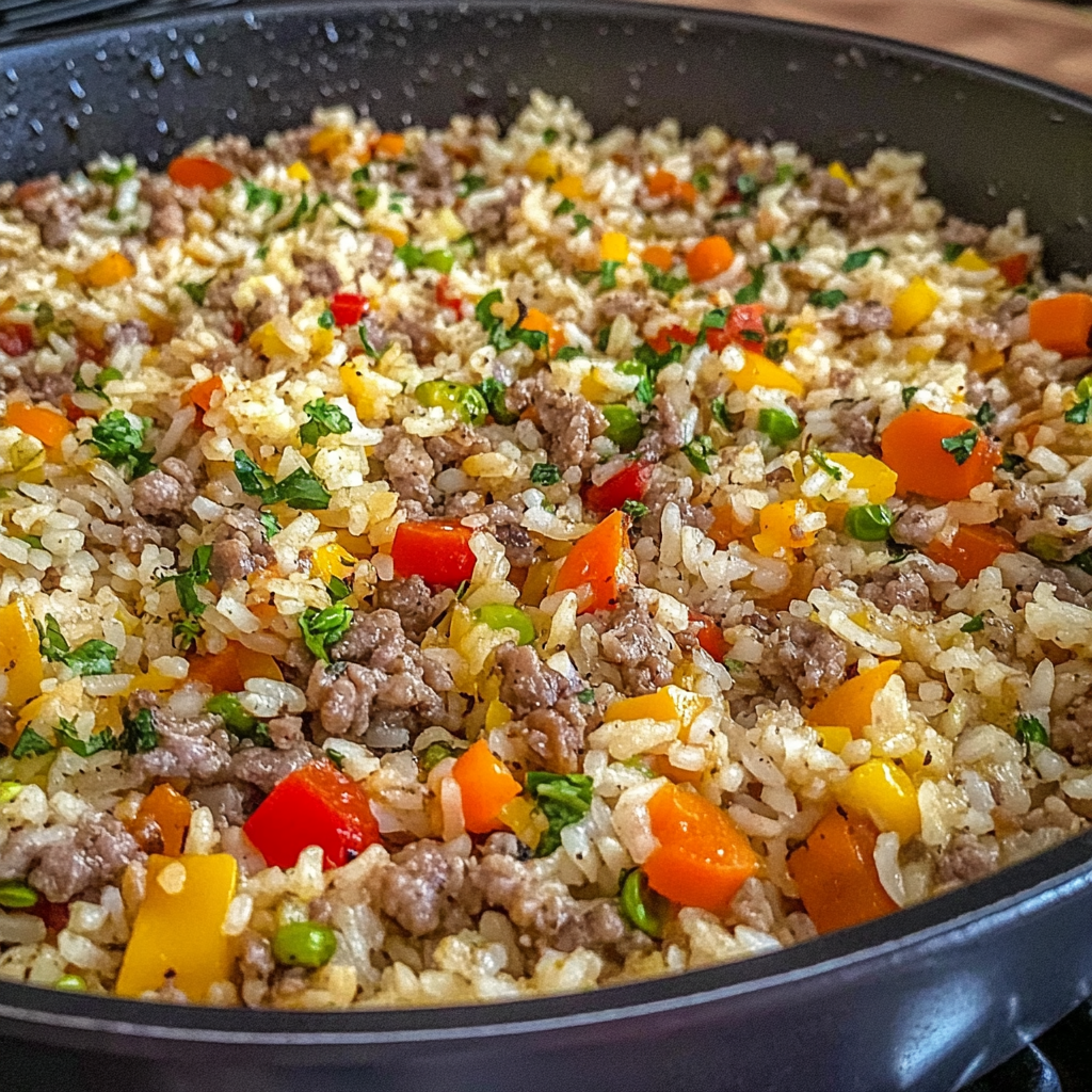 Recipe preparation for One Pot Dirty Rice