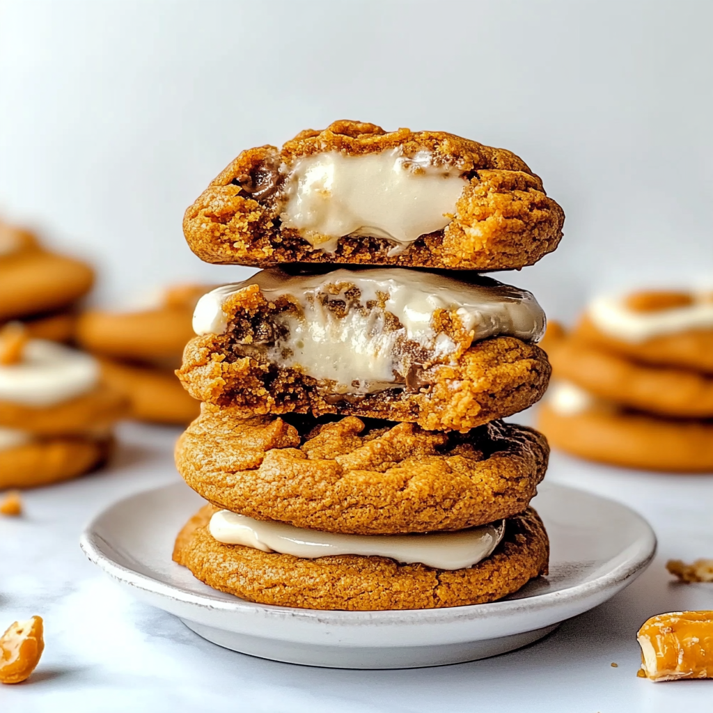Recipe preparation for Irresistible Pumpkin Cheesecake Cookies Recipe