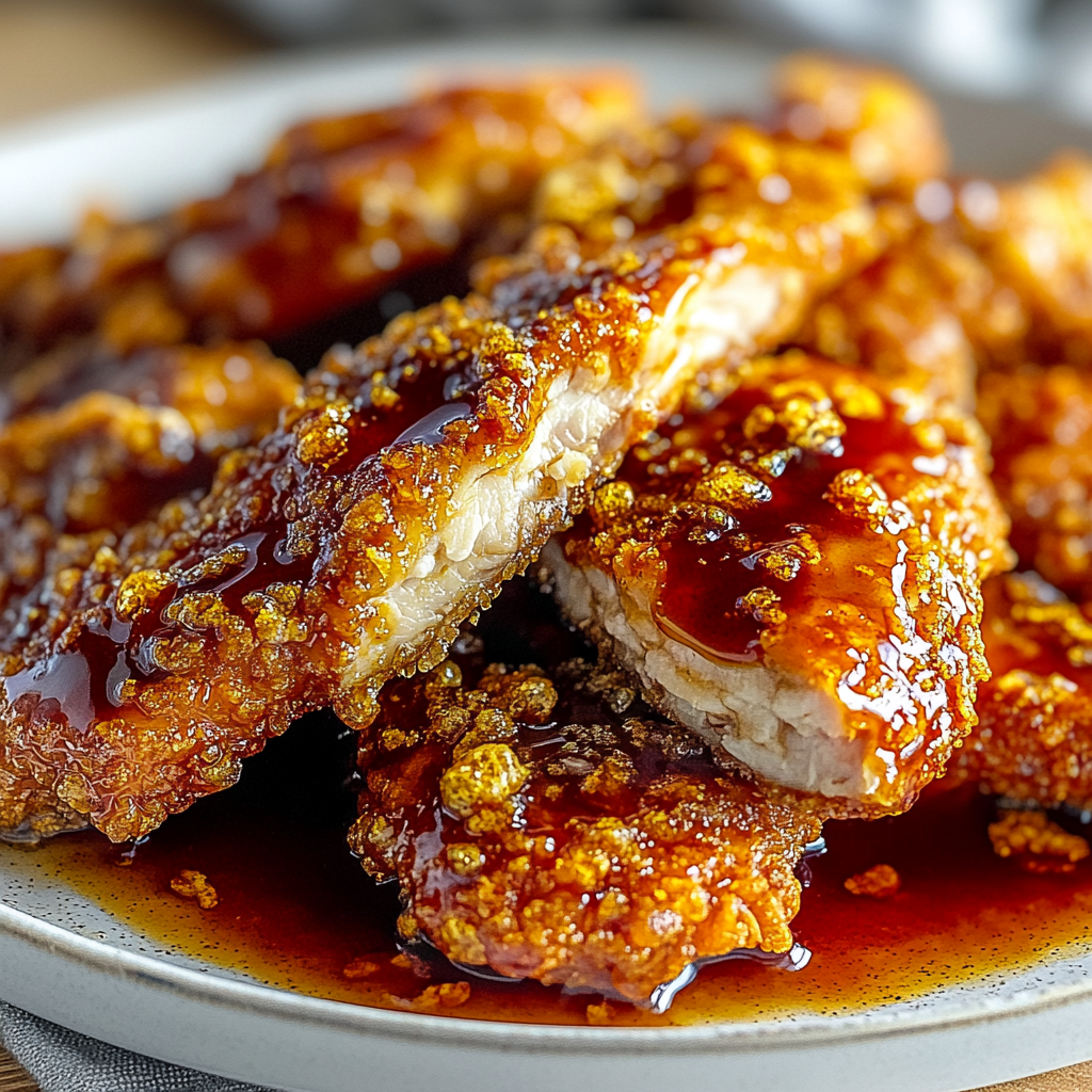 Recipe preparation for Tasty Baked Crunchy Hot Honey Chicken