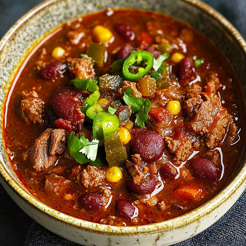 Recipe preparation for Short Rib Chorizo Chili