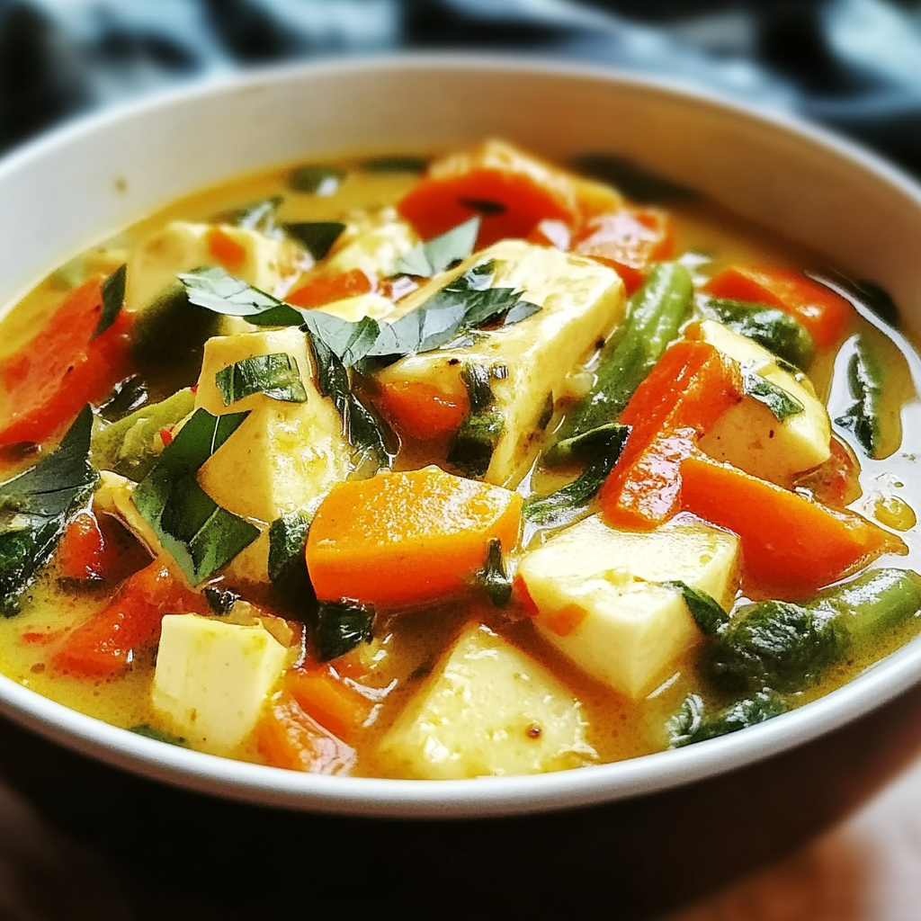 Recipe preparation for Vegetable Coconut Stew