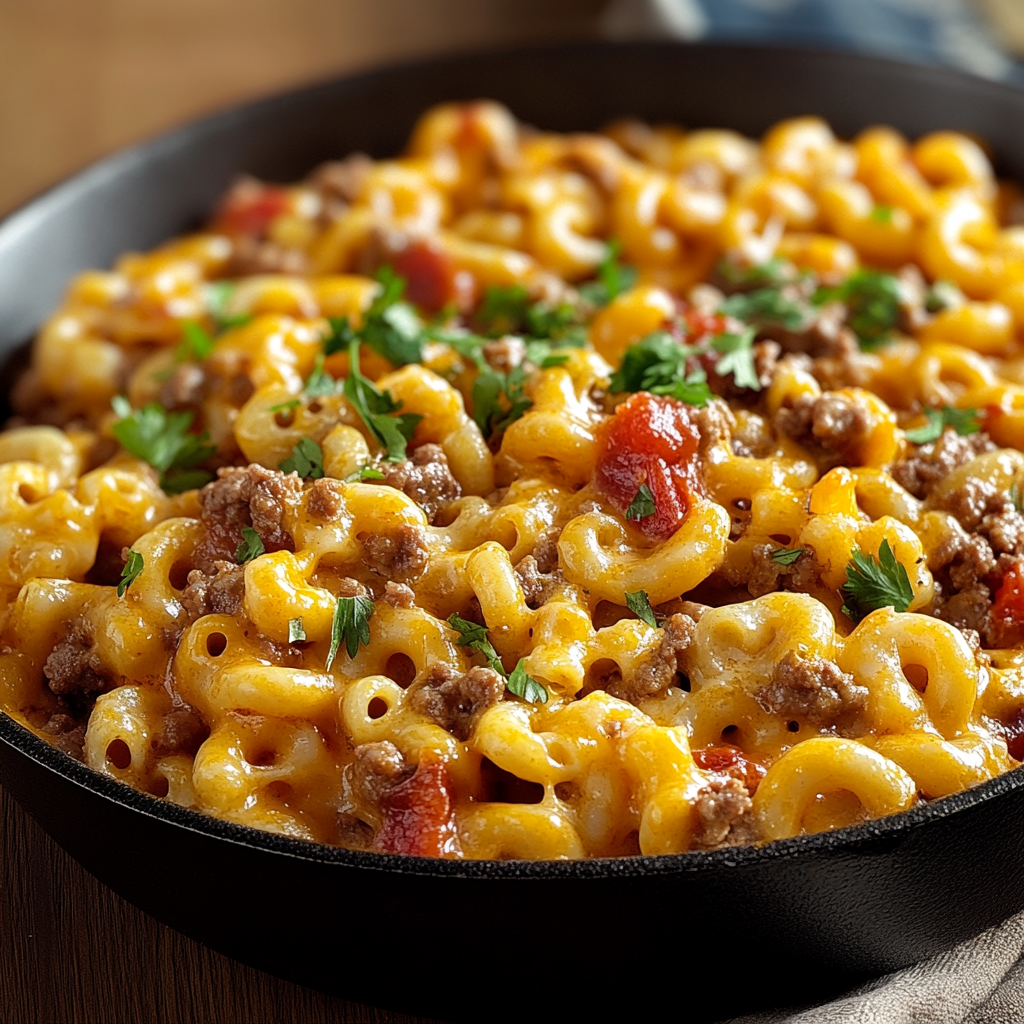 Recipe preparation for Taco Mac & Cheese