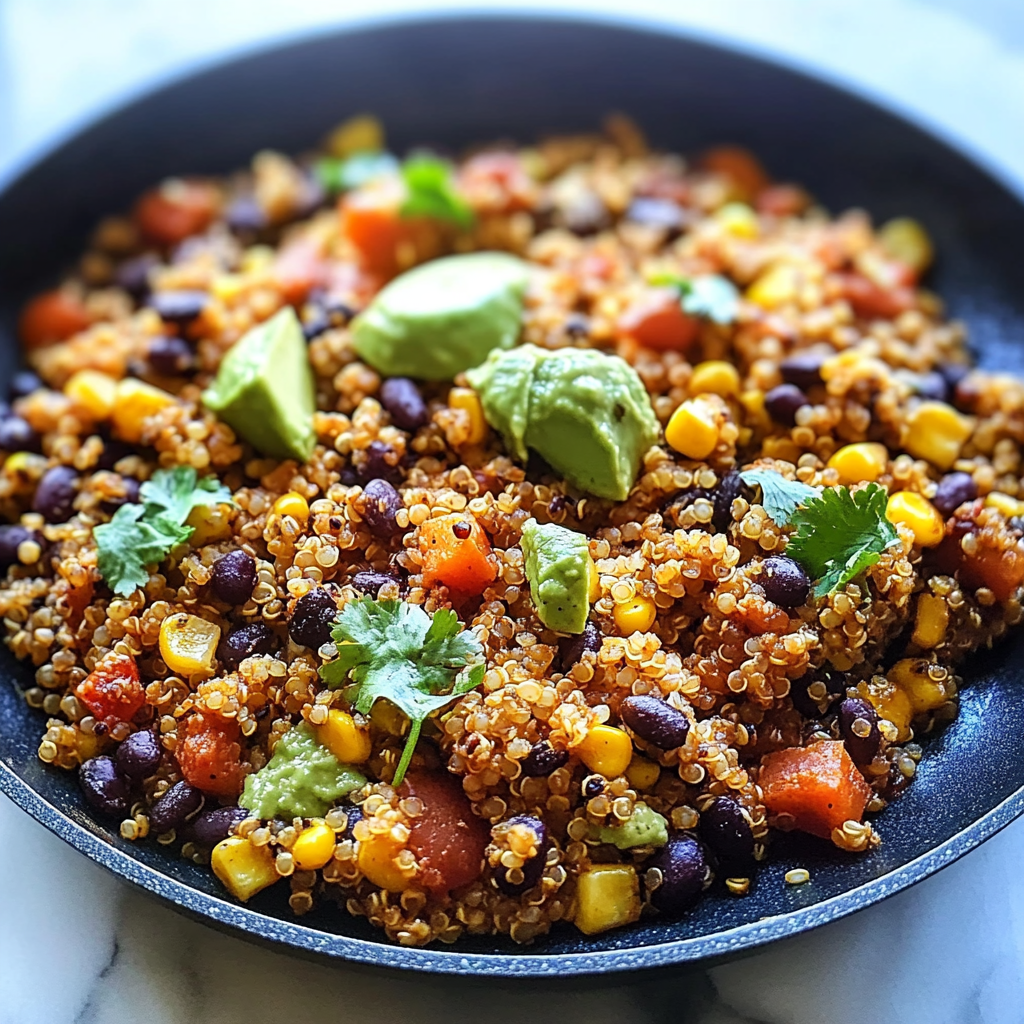 Recipe preparation for One Pan Mexican Quinoa
