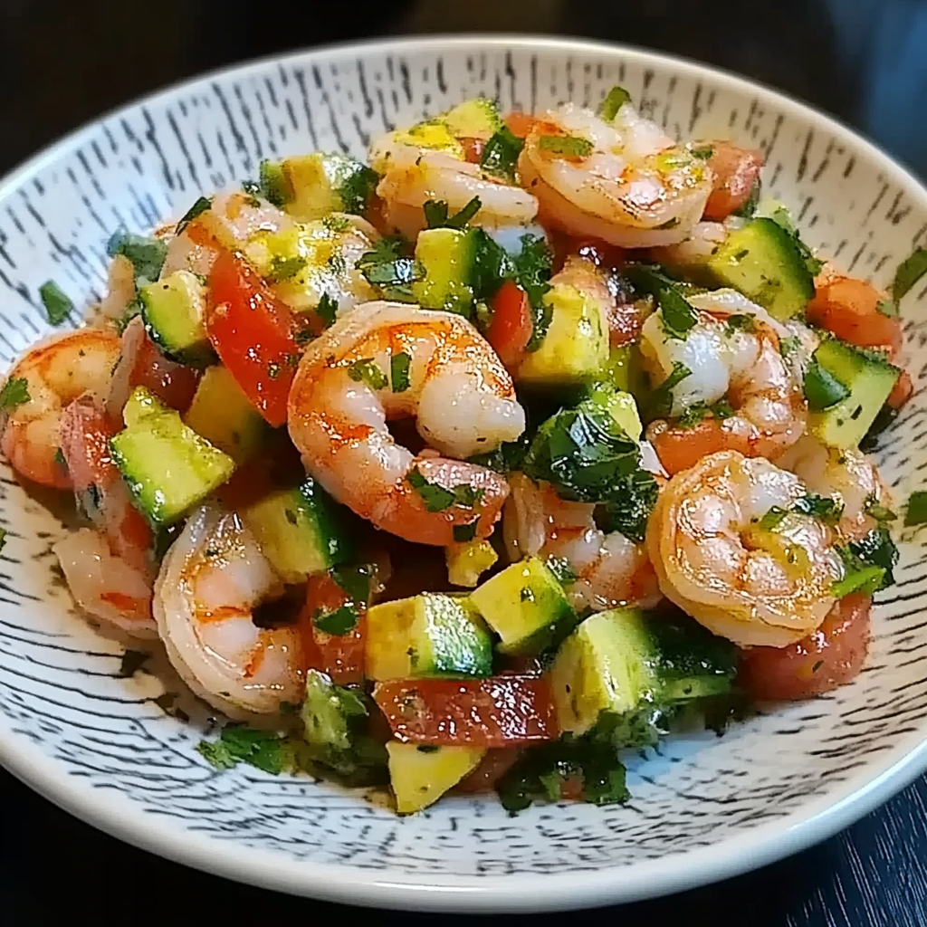 Recipe preparation for Cold Shrimp Salad