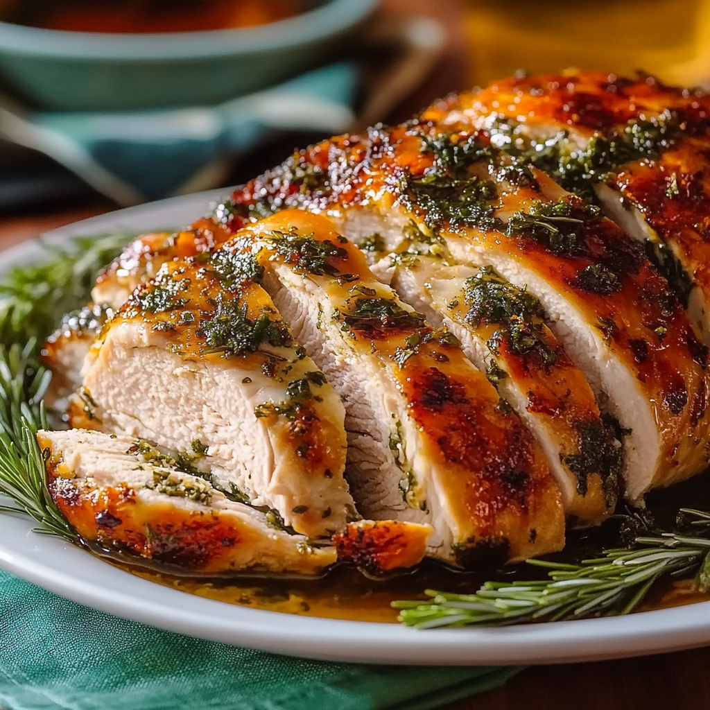 Recipe preparation for Thanksgiving Roast Turkey