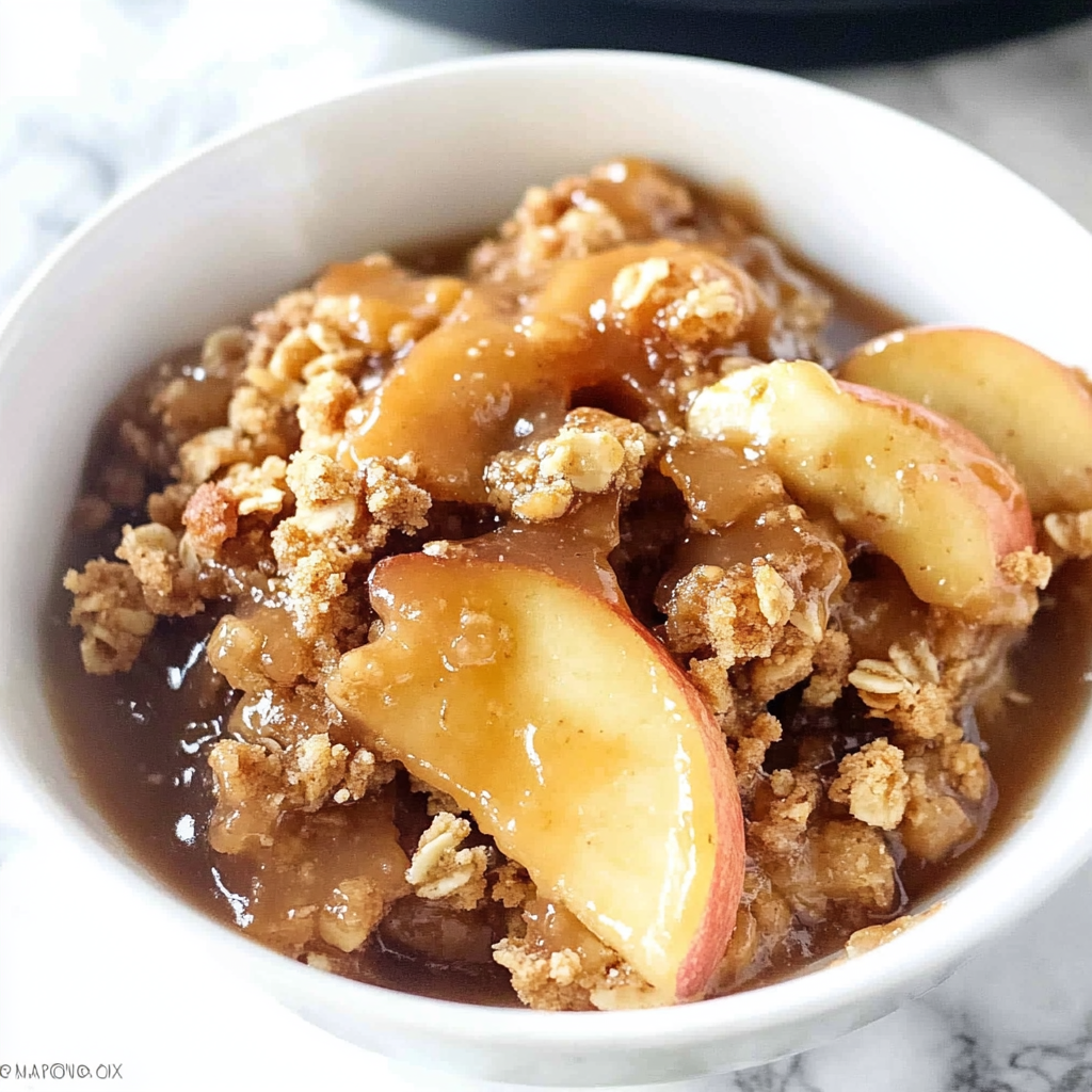 Recipe preparation for apple crisp