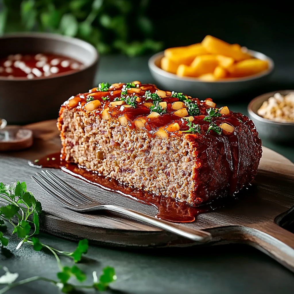 Recipe preparation for turkey meatloaf