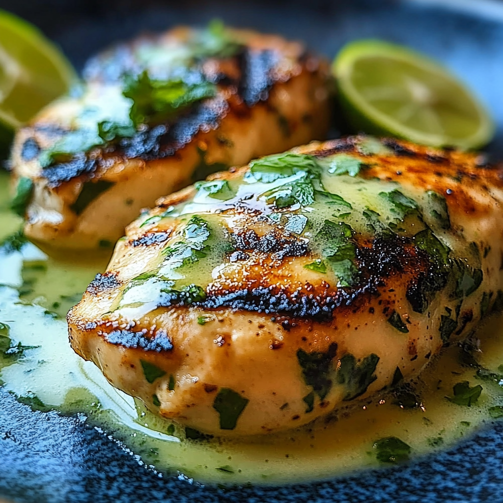 Recipe preparation for Grilled Salsa Verde Chicken