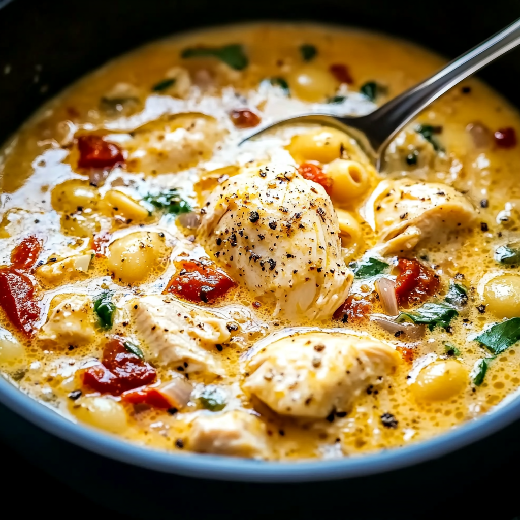 Recipe preparation for Marry Me Chicken Soup