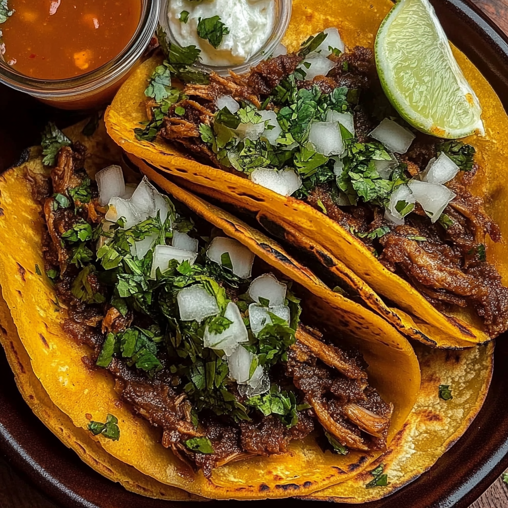 Recipe preparation for Fave Birria Tacos