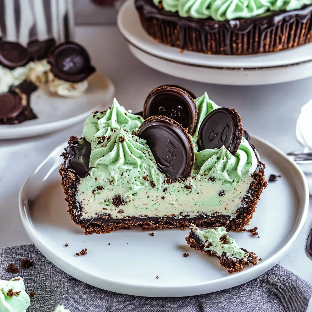 Recipe preparation for Grasshopper Pie