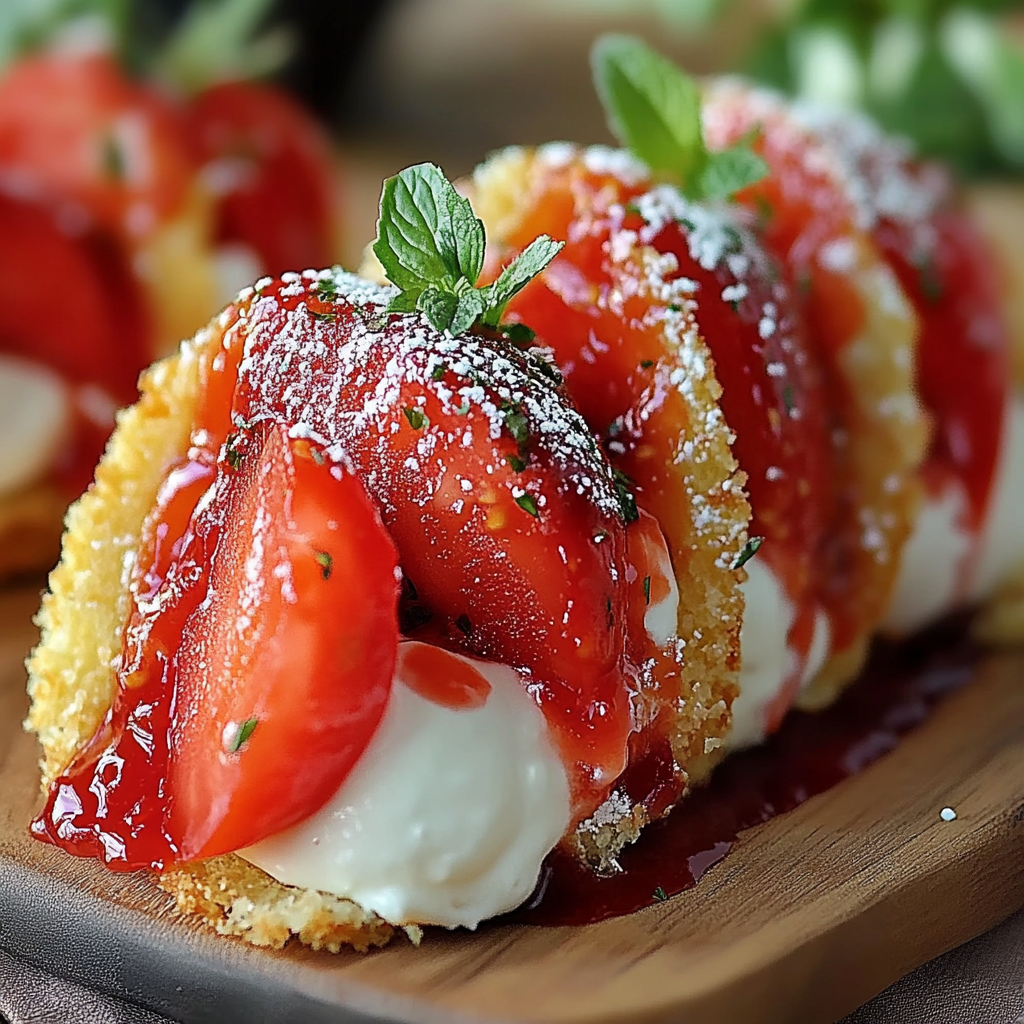 Recipe preparation for Burrata-Stuffed Garlic & Cheese Arancini Bombs