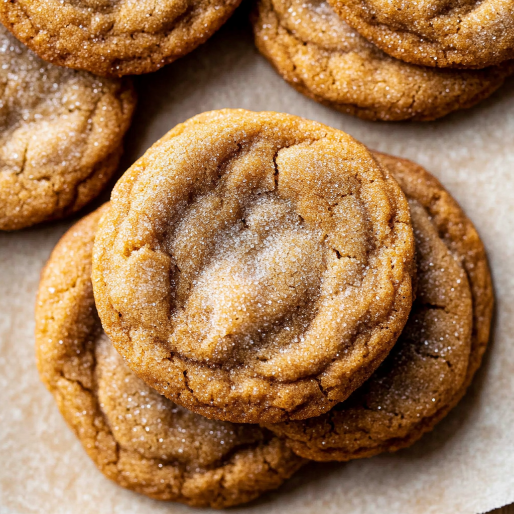 Recipe preparation for Chewy Pumpkin Snickerdoodle Cookies