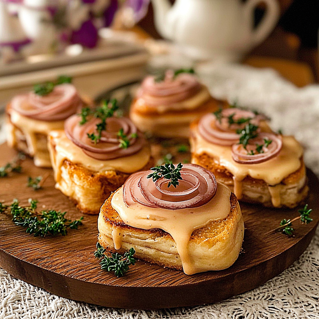 Recipe preparation for Mini Croque Monsieur