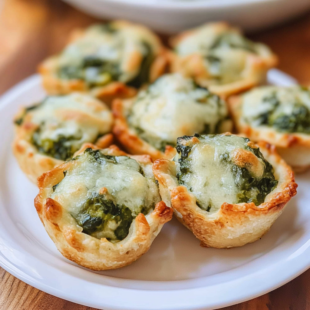 Recipe preparation for Spinach Dip Bites