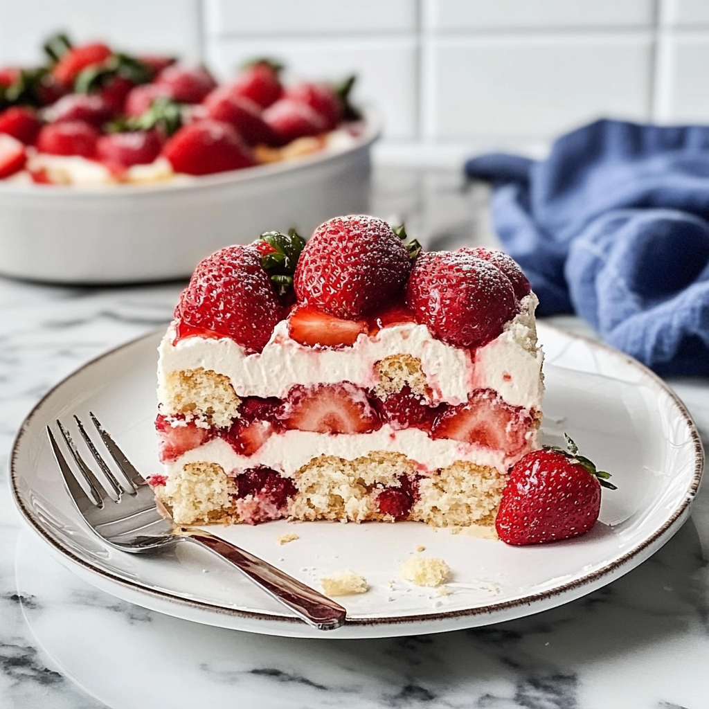 Recipe preparation for Strawberry Tiramisu