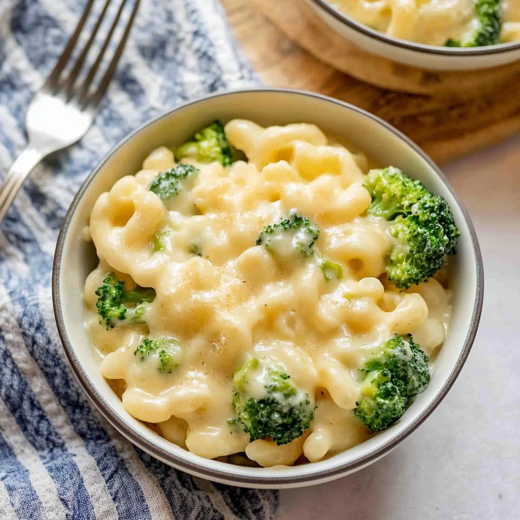 Recipe preparation for Mac n Cheese with Broccoli