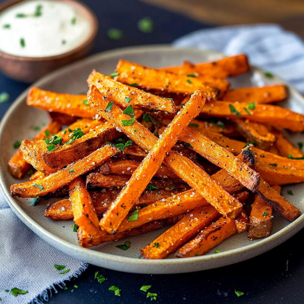 Recipe preparation for Easy Sweet Potato Fries