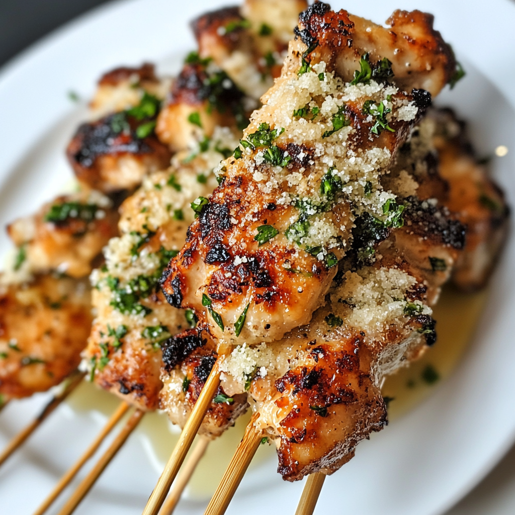 Recipe preparation for Blackstone Garlic Parmesan Chicken