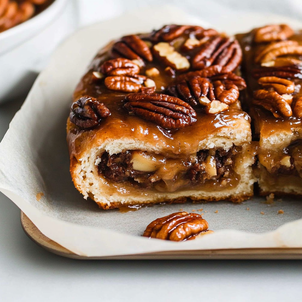 Recipe preparation for Maple Pecan Sticky Buns