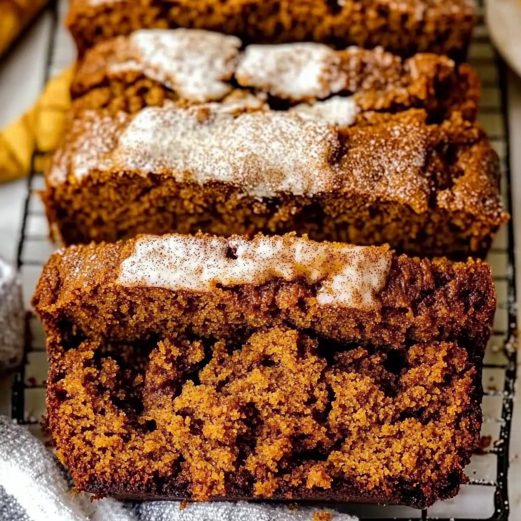 Recipe preparation for Cinnamon Swirl Pumpkin Bread