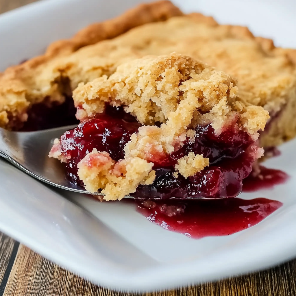 Recipe preparation for peanut butter and jelly cobbler