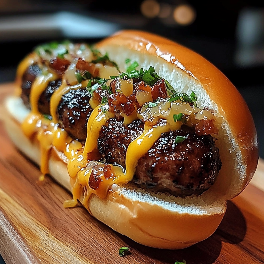 Recipe preparation for Bacon Cheeseburger Meatball