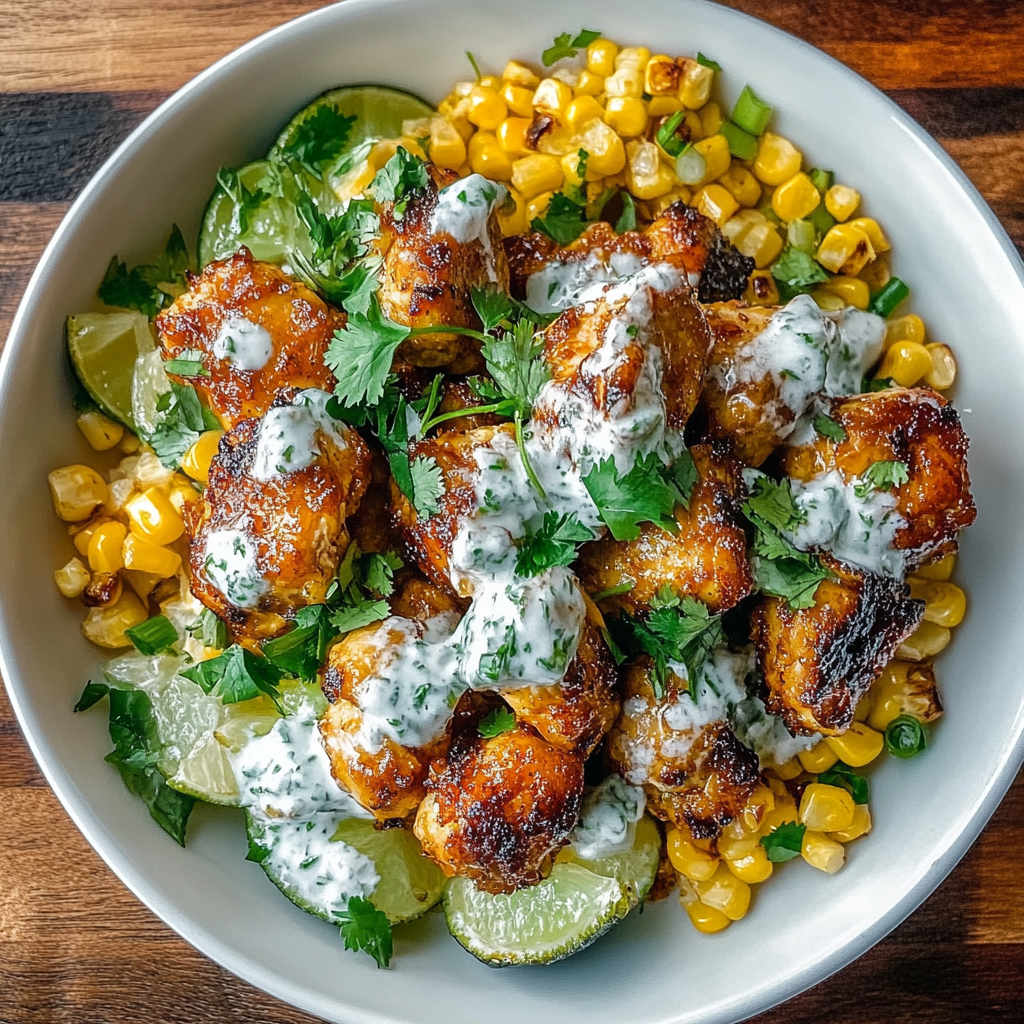 Recipe preparation for Mexican Street Corn White Chicken
